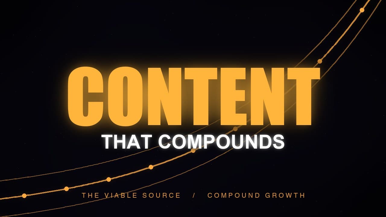 Content Marketing That Compounds: A Practical Plan for Local Businesses - The Viable Source blog